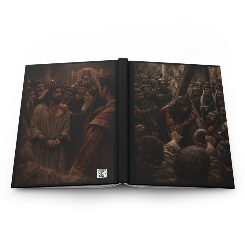 'Jesus Passion Hardcover Journal' — Stations of the Cross Matte Notebook