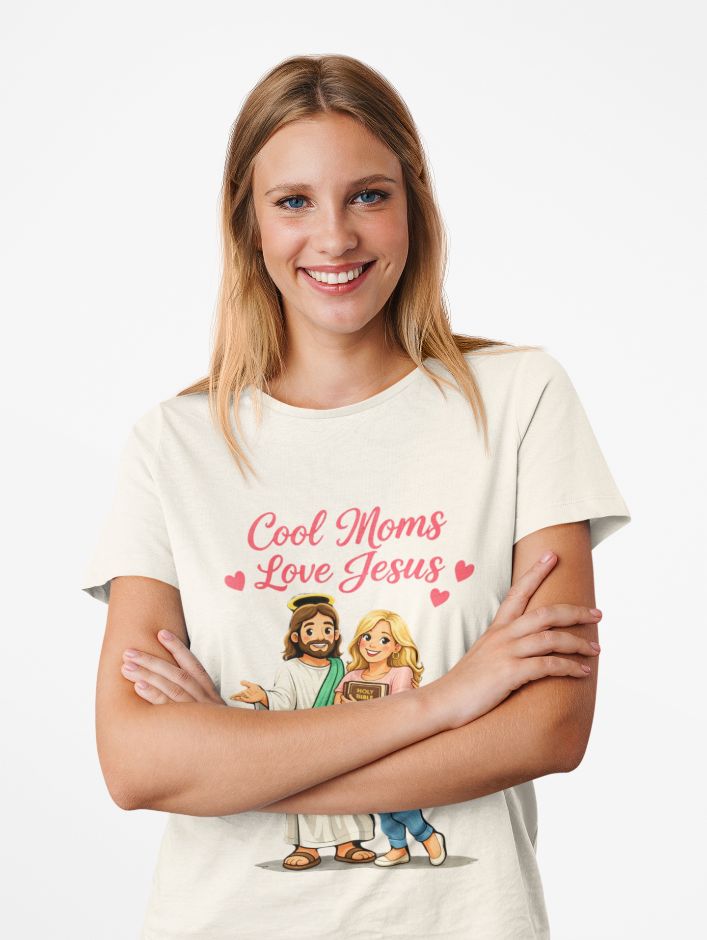 Christian Mom T‑Shirt "Cool Moms Love Jesus" – Proverbs 31:28