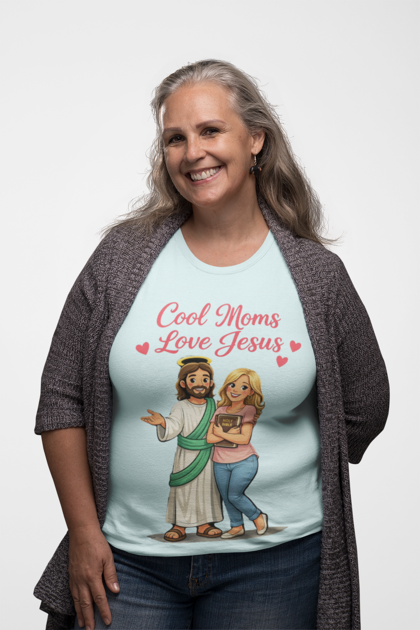 Christian Mom T‑Shirt "Cool Moms Love Jesus" – Proverbs 31:28