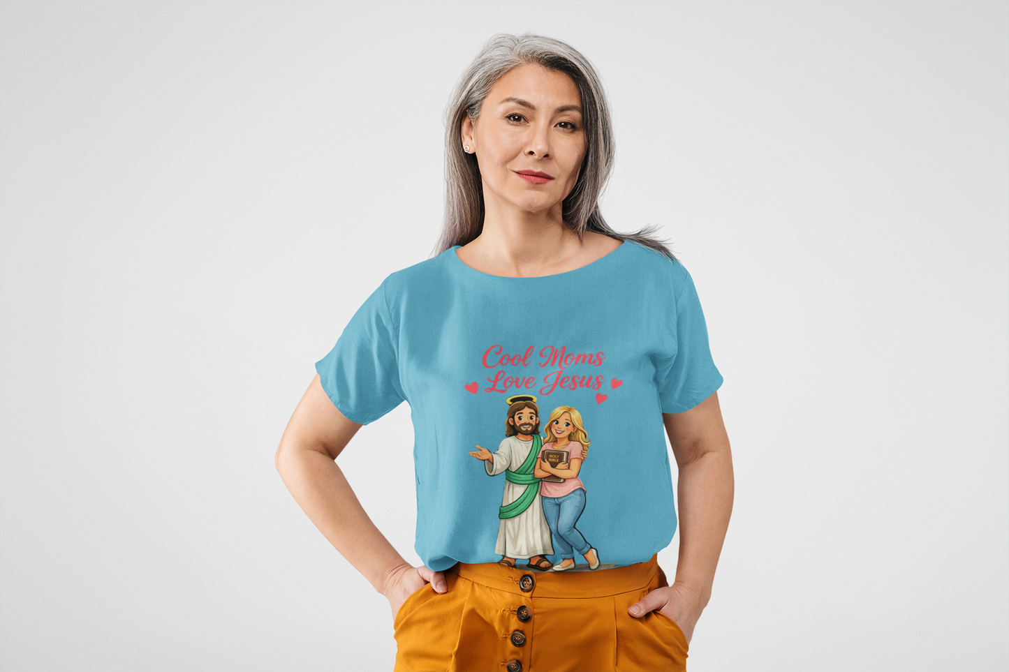 Christian Mom T‑Shirt "Cool Moms Love Jesus" – Proverbs 31:28