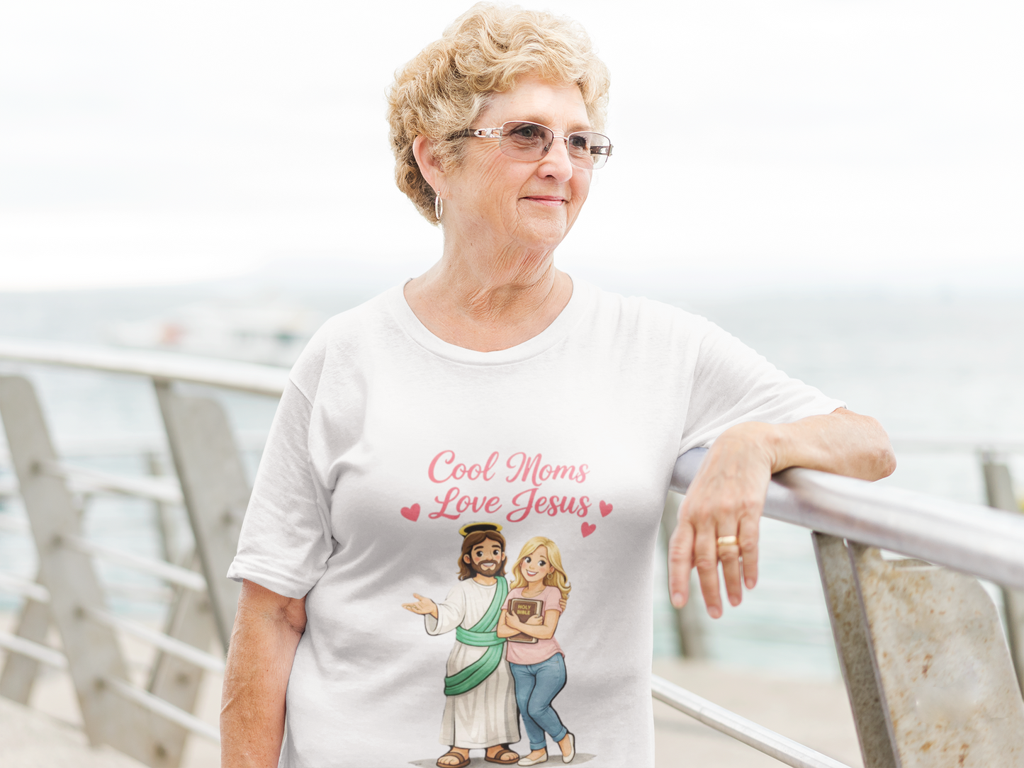 Christian Mom T‑Shirt "Cool Moms Love Jesus" – Proverbs 31:28