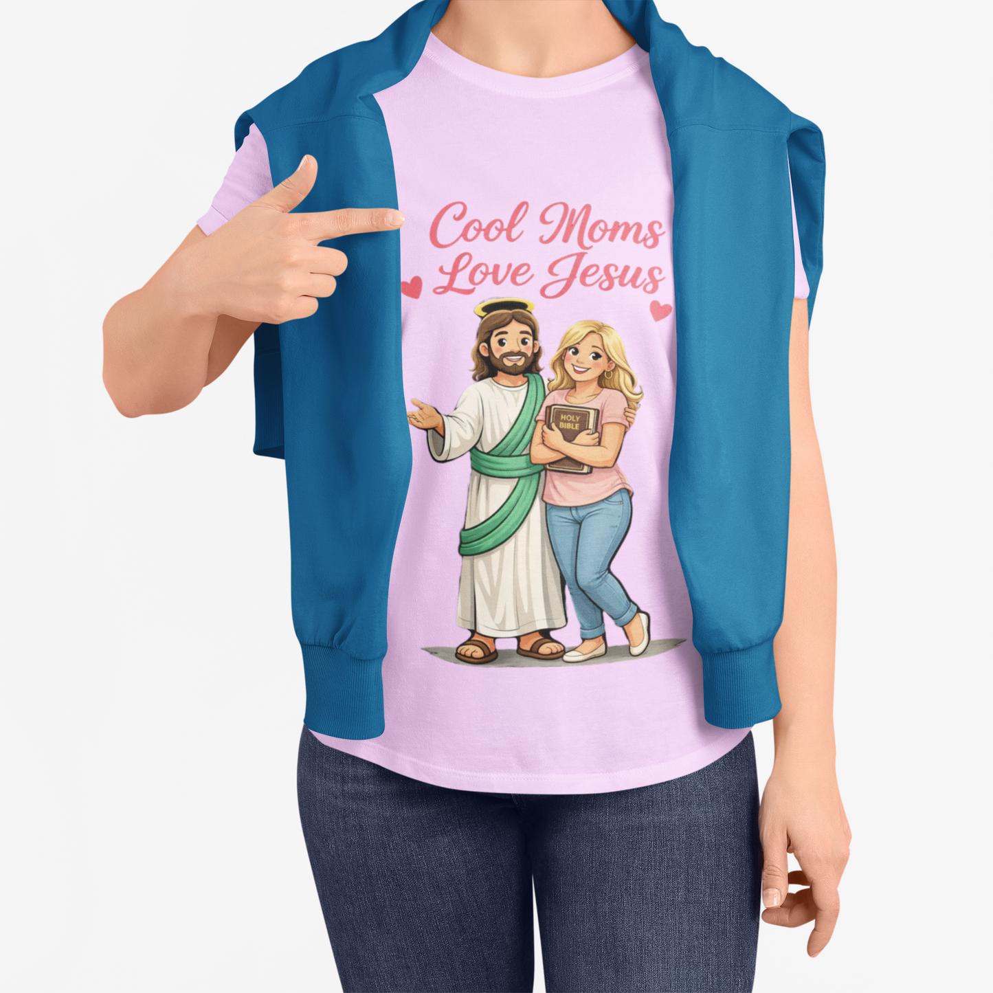 Christian Mom T‑Shirt "Cool Moms Love Jesus" – Proverbs 31:28