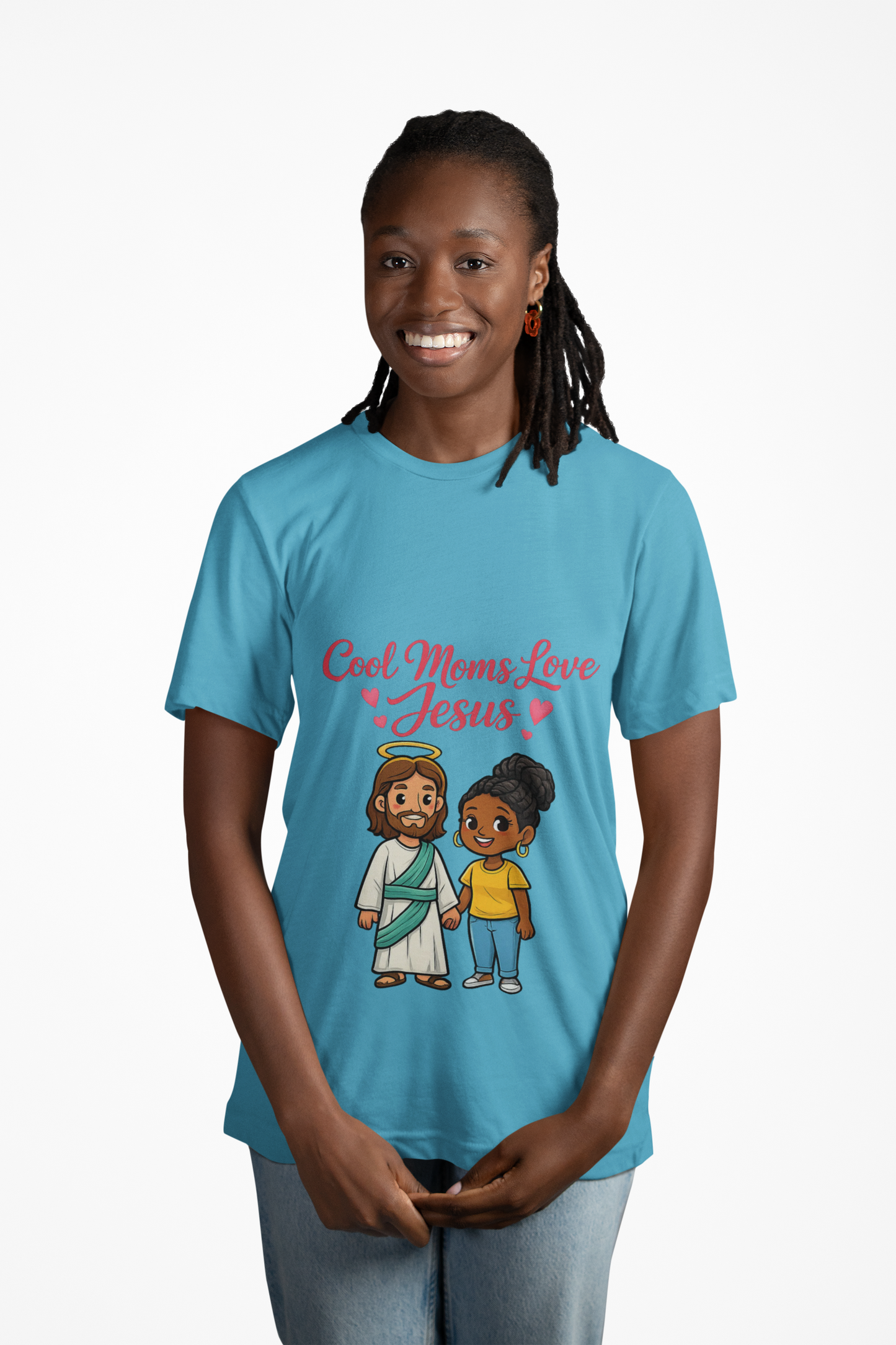 "Cool Moms Love Jesus" | T-Shirt — Proverbs 31:28