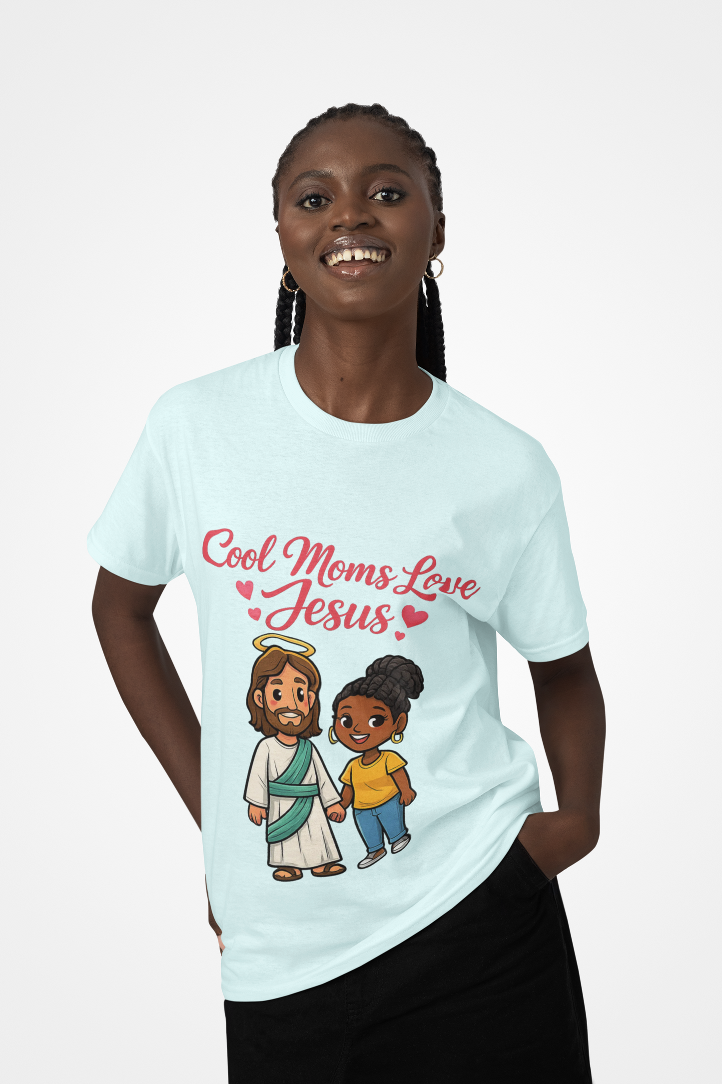 "Cool Moms Love Jesus" | T-Shirt — Proverbs 31:28