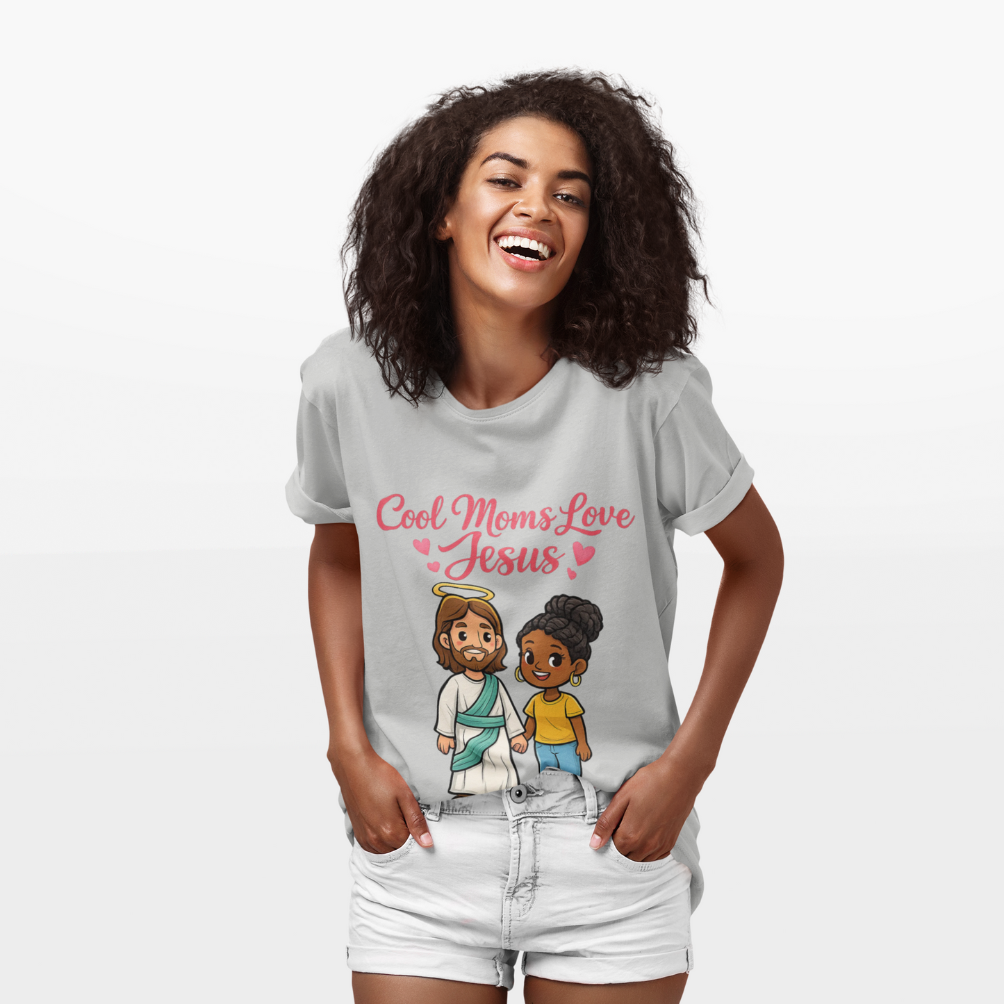 "Cool Moms Love Jesus" | T-Shirt — Proverbs 31:28