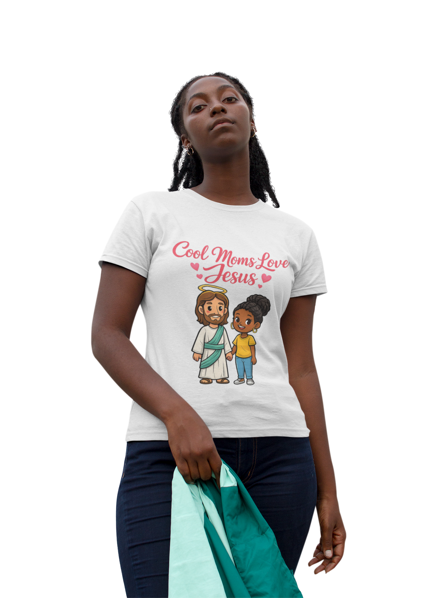 "Cool Moms Love Jesus" | T-Shirt — Proverbs 31:28