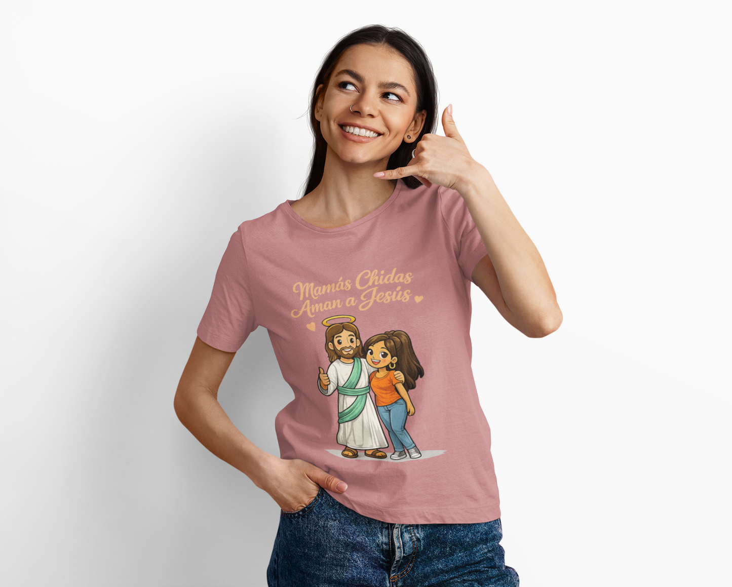 "Mamás Chidas Aman a Jesús" T-Shirt | Proverbs 31:28