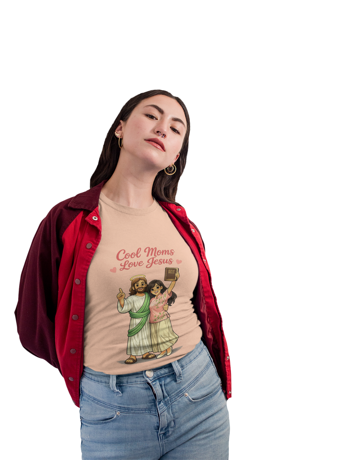"Faithful Mom Asian Love Jesus" | T-Shirt