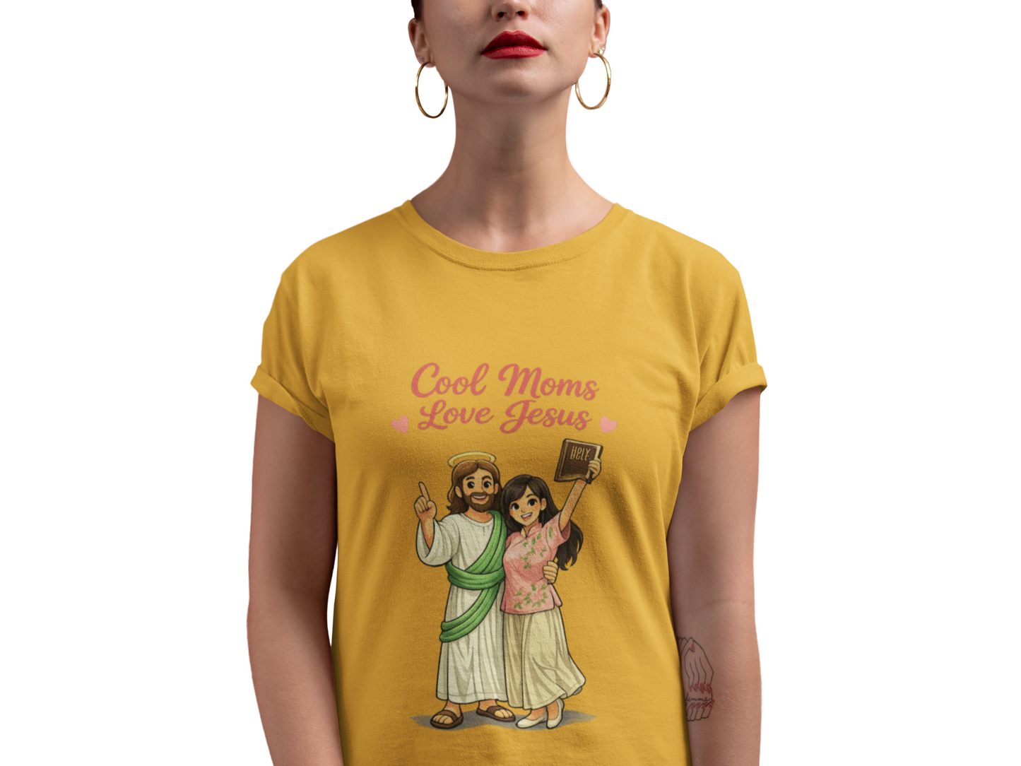 "Faithful Mom Asian Love Jesus" | T-Shirt