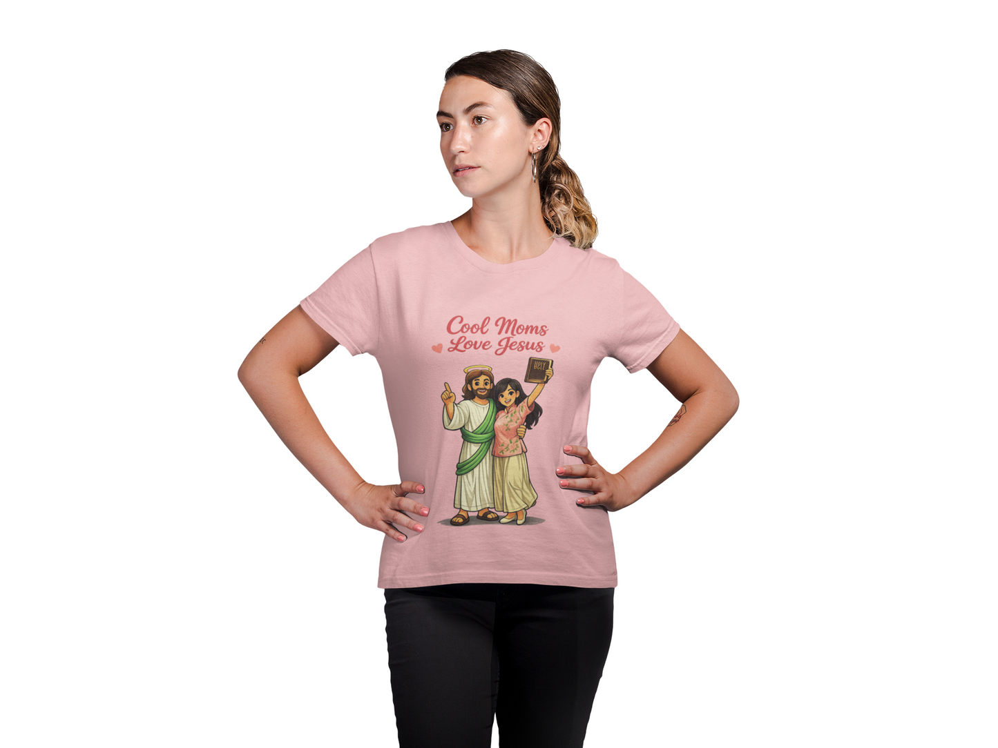"Faithful Mom Asian Love Jesus" | T-Shirt