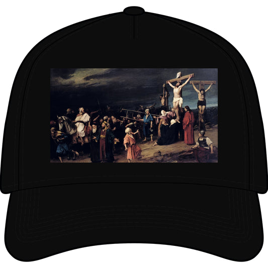 Crucifixion Art Baseball Cap – Renaissance Painting Frame Hat