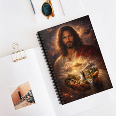 'Jesus Spiritual Notebook' — Christian Faith Ruled Journal