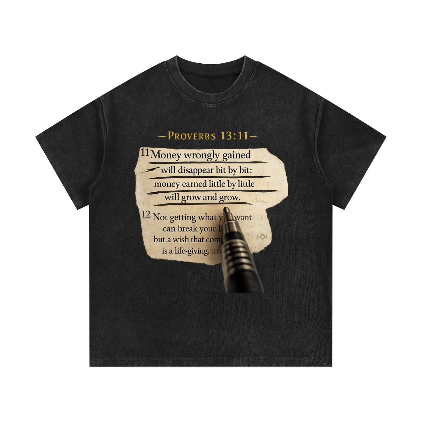 Wisdom With Wealth T Shirt
